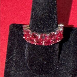 Elegant Red Gemstone Ring size 8